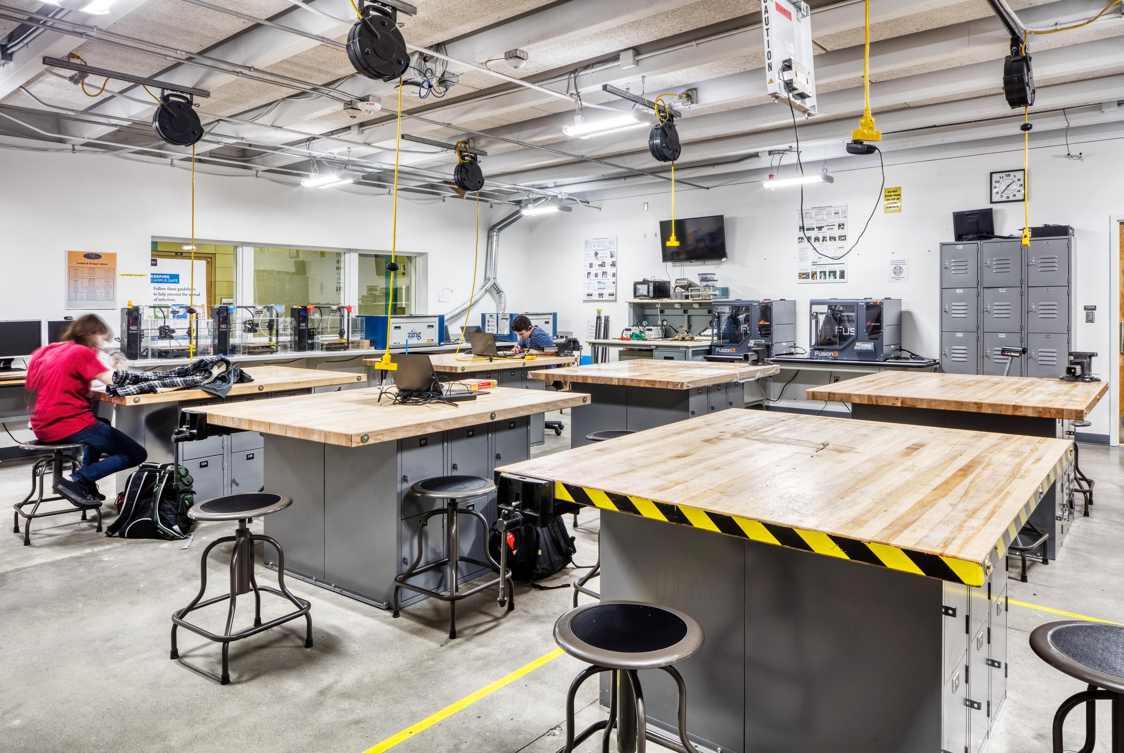 laboratory with someone at work